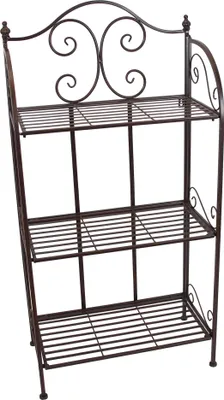 Produktbild von Metallregal Arabeske Ranken Antik braun
