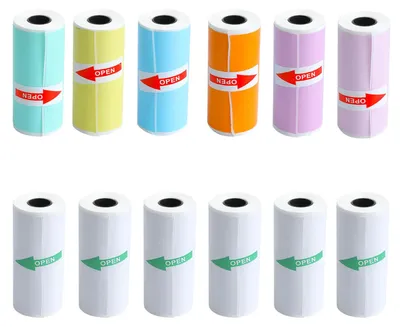 Thermopapier 12 Rollen selbstklebend für Kinder-Sofortbildkameras