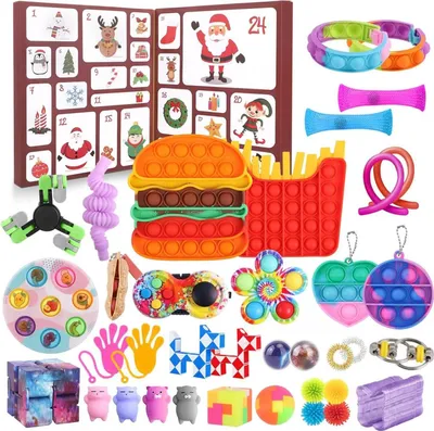 Image de Fidget Toys Calendrier de l'Avent 2024 pour enfants garçons filles - 24 surprises sensorielles