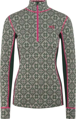 Produktbild von Kari Traa Merino Base Layer Rose Half Zip Thyme : L Größe: L