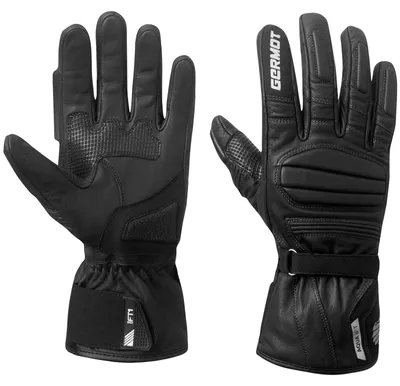Productafbeelding van Zwarte lederen handschoenen, model Laredo, maat 10