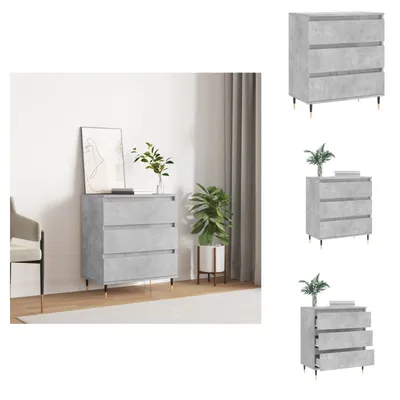 Obrázek produktu pro vidaXL Příborník betonový šedý 60x35x70 cm materiál na bázi dřeva - Příborníky