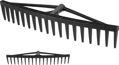 Immagine prodotto di Rastrello da giardino, rastrello 18 denti 59cm Rastrello da giardino, plastica