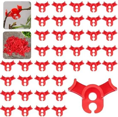 Produktbild von Famanu Pflanzenclips 120 Stück - 90 Grad Pflanzensteunclips für optimale Pflanzenunterstützung
