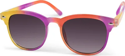 Produktbild von styleBREAKER Kinder Nerd Sonnenbrille mit buntem Rahmen, Kunststoff Rahmen und Polycarbonat Flachgläsern 09020090