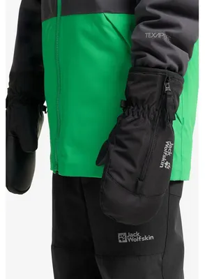 Produktbild von Jack Wolfskin Kinder Handschuh Easy Zip Mitten K Schwarz 92