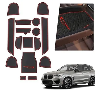Zdjęcie produktu dla Maty antypoślizgowe do BMW X3 G01 X4 G02 IX3 gumowe 16 szt.
