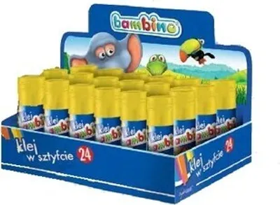Zdjęcie produktu dla Klej w sztyfcie Bambino 9 g 24 sztuki