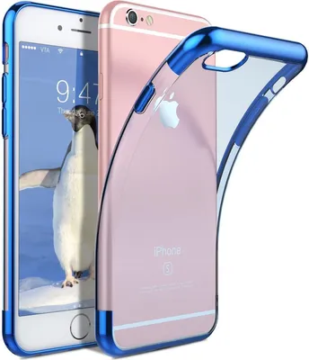Immagine prodotto di Custodia in TPU per Apple iPhone 6 / 6S Custodia in silicone Trasparente con marchio a colori custodia del telefono cellulare