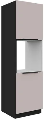 Obrázek produktu pro Vysoká kuchyňská skříňka 60 SILVIA 46 černý / kašmír