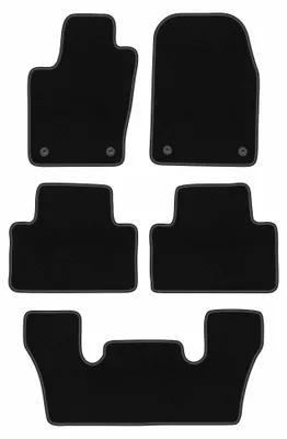Obrázek produktu pro Velurové autokoberce pro: Dodge Durango III 2010-2020 (6-osobowy) – sada 4 ks, černé, na míru – Wielganizator BASIC