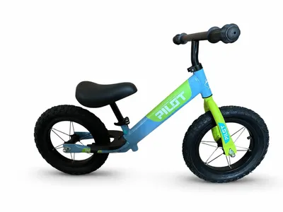Image de Pilot Bike, draisienne 12 pouces pour enfants sans pédales, à partir de 2 ans, bleue