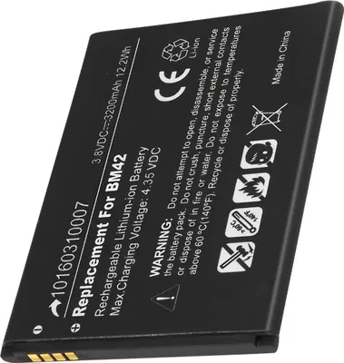 Produktbild von Avizar, Ersatzakku BM42 für Redmi Note Li-Ion 3,8V 3200mAh 12,2Wh, Schwarz