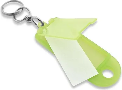 Produktbild von CombiCraft Aufklappbare Schlüsseletiketten in Hellgrün 60x22 mm- Packung mit 100 Stück