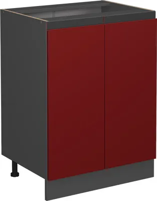 Produktbild von Küchenunterschrank Vicco R-Line Rot 60 cm J-Shape, ohne Arbeitsplatte, Model 39715