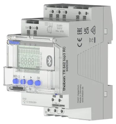 Produktbild von Theben Zeitschaltuhr TR642top3 BLE RC digital Astro/Jahresprogramm 2K 3TE