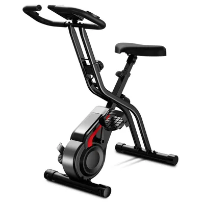 Zdjęcie produktu dla ROBORE CBX10 – składany rower treningowy 3 w 1 – magnetyczny system hamulcowy z 8 stopniami oporu, cicha praca (20 dB), trening w pozycji stojącej/leżącej/na ramionach, wyświetlacz LCD