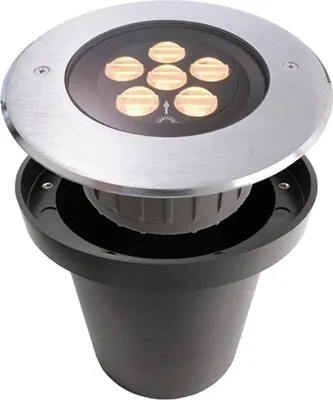 Image de Deko-Light 730296 Lampe encastrée dans le sol HP IV WW , argentée