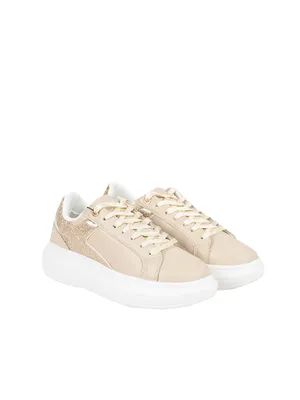 Produktbild von U.S. Polo Assn. - Damen - Helis Sneakers - Beige/Gold/Weiß - Gr. 38