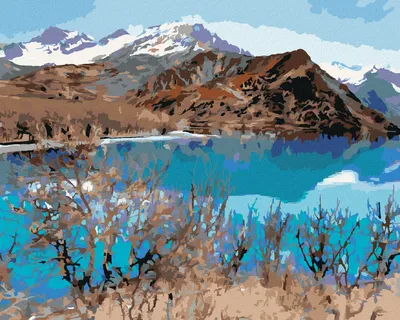 Produktbild von Zuty - Malen nach Zahlen - ISKANDERKUL SEE, 40x50 cm, ohne Keilrahmen
