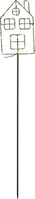 Produktbild von LED Pflanzstecker Haus schwarz - ca. 18 x 110 cm