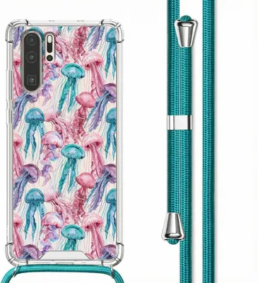 Produktbild von imoshion Design Hülle mit Band Huawei P30 Pro - Jellyfish Watercolor