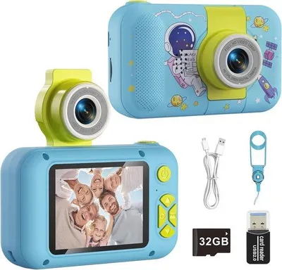 Productafbeelding van Digitale Camera voor Kinderen - Leeftijd 3 tot 12 Jaar - Leuk Speelgoed voor Creatieve Foto's en Video's
