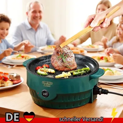 Produktbild von Elektrische Multikocher Bratpfanne 220V Haushaltsgrill Gebratenes Steak