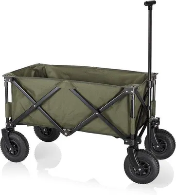 Produktbild von Famanu Strandwagen Klappbar - Bolderkar bis 70 kg Tragkraft mit Tasche