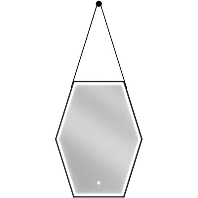 Obrázek produktu pro Mexen Orla podsvícené koupelnové zrcadlo 60 x 80 cm, LED 6000K, ventilátor, Černá rama - 9815-060-080-611-70