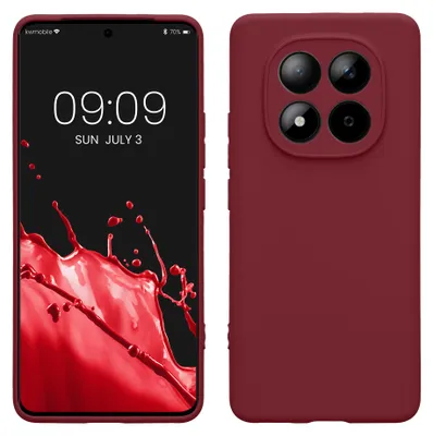 Produktbild von kwmobile Handyhülle für Xiaomi Redmi Note 15 4G / Redmi Note 15 5G / Poco M8 5G Hülle - weiches Handy Silikon Case - Schutzhülle Cover - Bordeaux