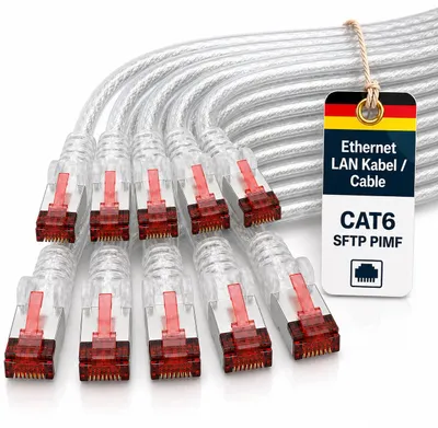 Produktbild von 1Attack 1.0M 2X Rj-45 Cat6 S/Ftp (S-Stp) M/M, 1M, Cat6, S/Ftp (S-Stp)