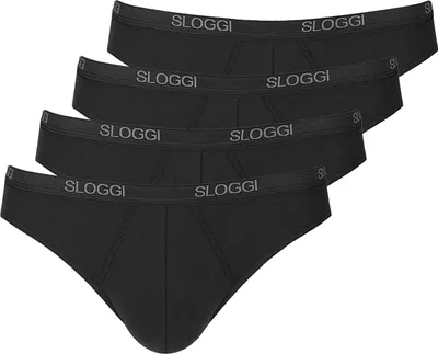 Produktbild von sloggi 4er Pack Basic Mini Slip / Unterhose Elastikbund mit weicher Innenseite, Flache Nähte und softe Kanten am Beinausschnitt, Hochwertige, langlebige Qualität