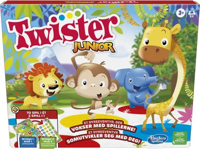 Obrázek produktu pro Hra Twister Junior 2 hry v 1 (DK/NO)