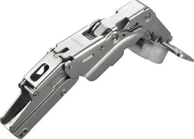 Produktbild von 2 x Salice Topfband 155° Serie 200 mit Dämpfer im Topf Bohrbild T52 Mittelanschlag mit Kreuz-Montageplatte Höhe 6 mm mit vormontierten Euroschrauben, Exzenterverstellung Möbelscharnier von SOTECH