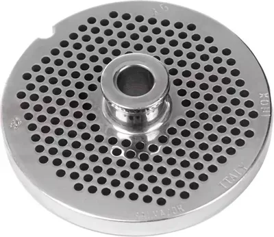Zdjęcie produktu dla Sito tarcza do wilka do maszynki do mielenia mięsa stal nierdzewna Mega-M HR-32 średnica sita 100 mm średnica oczka 4,5 mm