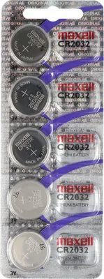Produktbild von Maxell CR2032 Lithium Knopfzelle 3V 5er Blister