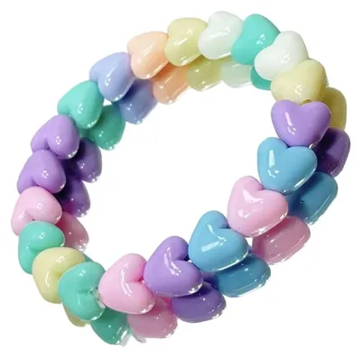 Produktbild von RGYBAO Trendige Dopamin-Stern-Halskette/-Armband mit Regenbogen-Perlen für Fraue