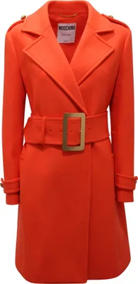 Produktbild von 3539AQ cappotto donna MOSCHINO COUTURE Frau ORANGE Wollmantel