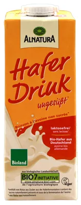 Produktbild von Alnatura Bio-Hafer-Drink ungesüßt, 8er Pack (8 x 1 l)