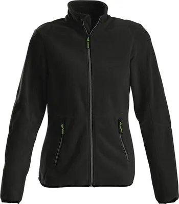 Produktbild von Damen Fleece-Jacke 280 g/m² mit zweifarbigen Reißverschlüssen und Flatlock-Nähten
