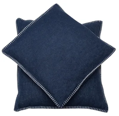 Produktbild von Kissenbezug 50x50 cm Marine Baumwolle flauschig weich David Fussenegger