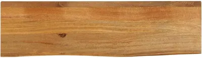 Produktbild von Tischplatte mit Baumkante aus Massivholz 110x40x2,5 cm