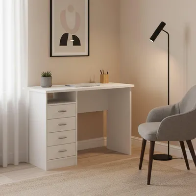 Produktbild von Schreibtisch - Weiß 45x110x76h cm