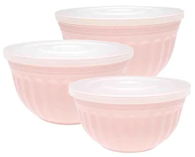 Produktbild von Greengate Alice Schüssel mit Deckel pale pink Set3