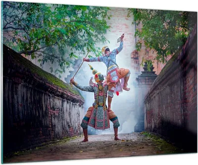 Produktbild von Bilder auf glas - Krieger Schwert - 100x70cm - Glasbilder - Wandbilder - Kunstdruck - zum Aufhängen bereit - Wanddekoration aus Glas - Glas Bilder - Wandbild auf Glas - Einteilig - GAA100x70-4116