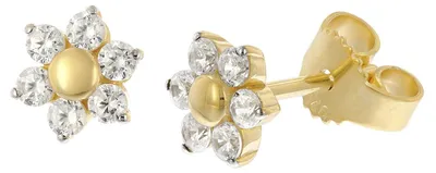 Produktbild von trendor Damen-Ohrringe Ohrstecker 925 Silber Vergoldet 28348