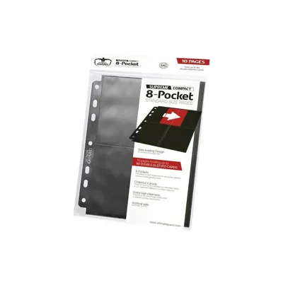 Produktbild von Ultimate Guard Ultimate Guard Side-Loading Hüllen für 8 Karten Schwarz (10)
