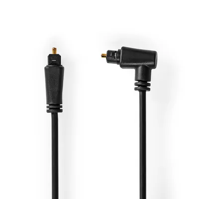 Image de Câble audio optique | TosLink mâle | TosLink mâle | Tournant | 1,00 m | Rond | PVC | Noir | Enveloppe
