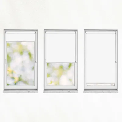 Produktbild von Estika Rollo ohne bohren - 30 x 150 cm - Weiß - für Fenster Klemmfix Montage